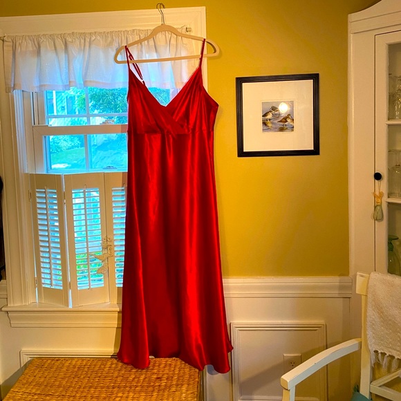 Lane Bryant Intimates & Sleepwear Silky Red Long Nightgown Poshmark